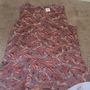 Cabi Good Luck Crane Sleeveless Blouse, Lilac